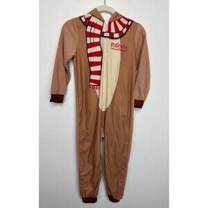 Rudolph The Red Nosed Reindeer Girls 6X Small Hooded Holiday Pajama Sleeper